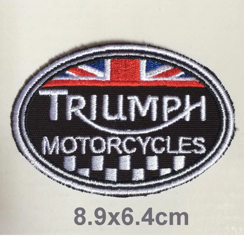 Нашивки Triumph для мотоциклов вышивка наклейки одежды с логотипом велосипедные