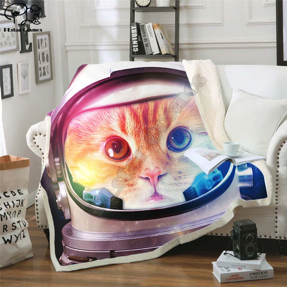 Флисовое одеяло с надписью Still Cat плюшевое 3d принтом для взрослых дивана шерпа