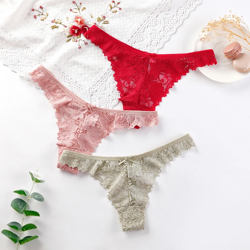 Сексуальное женское ажурное модное кружевное нижнее белье с низкой талией