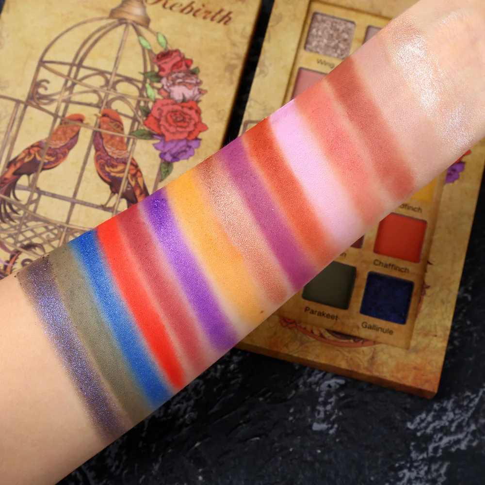 Ucanbe 15 цветов Феникс мерцающий матовый блеск палитра теней для век нюд