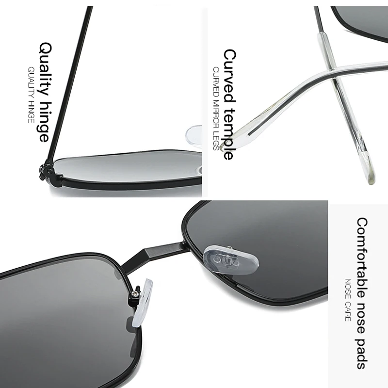 Brand Designer Small Square Sunglasses Women Men Clear Color Lenses Unisex Ellipse Sun Glasses for Female UV400 | Аксессуары для