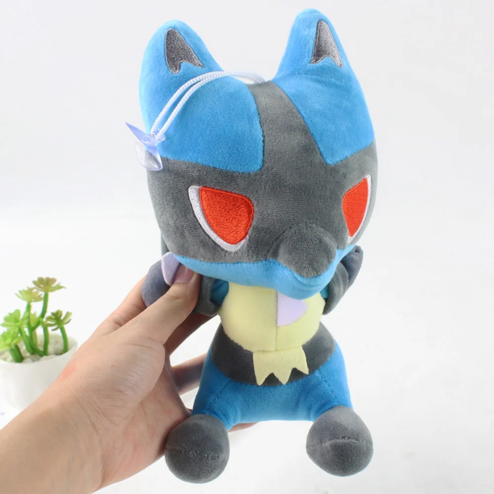 Игрушки мягкие в виде животных аниме Покемон Лукарио кукла из мультфильма