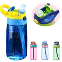 480ml kids water sippy cup creative cartoon baby feeding cups with straws leakproof water bottle outdoor portable childrens cup