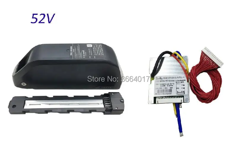 52V with 14S 30A BMS jumbo shark polly пуховый чехол для батареи для электровелосипеда DP-9 91 шт 18650 ячеек чехол для батареи для электровелосипеда супер 73 батарея для электровелосипеда - Цвет: 52V with 14S 30A BMS