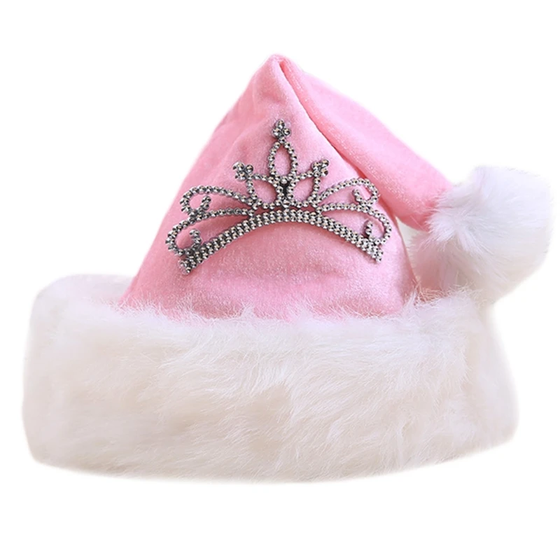 

Plush Christmas Hats Xmas Holiday for New Year Santa Claus Festival Hat Gift