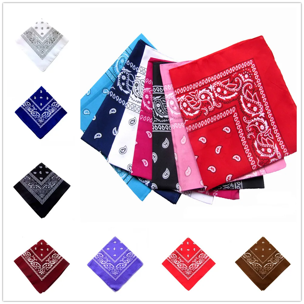 Шикарные многофункциональные хип-хоп банданы с узором "огурцы" резинки для волос 55*55 см винтажные односторонние повязки на голову шарф браслет аксессуары