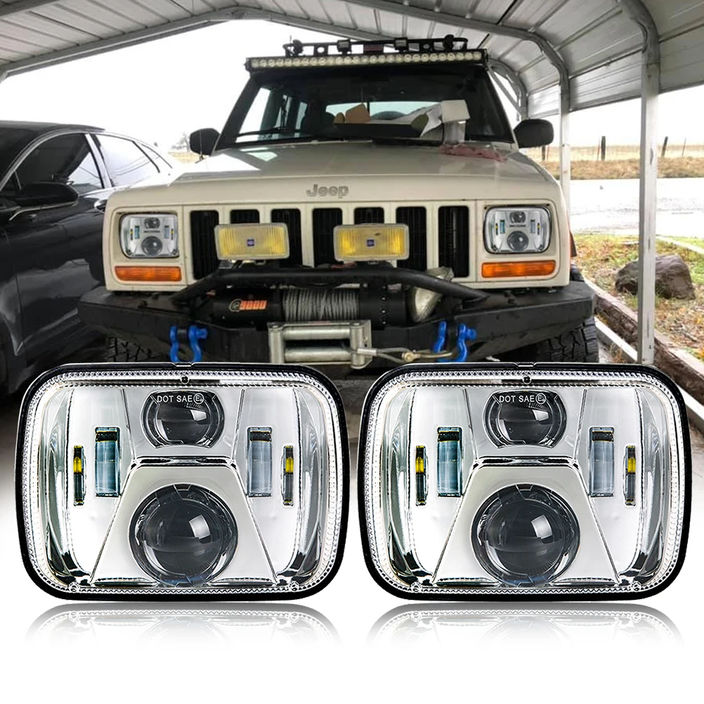 5X7 дюймов морской Светодиодный луч 55 Вт светодиодный головной светильник