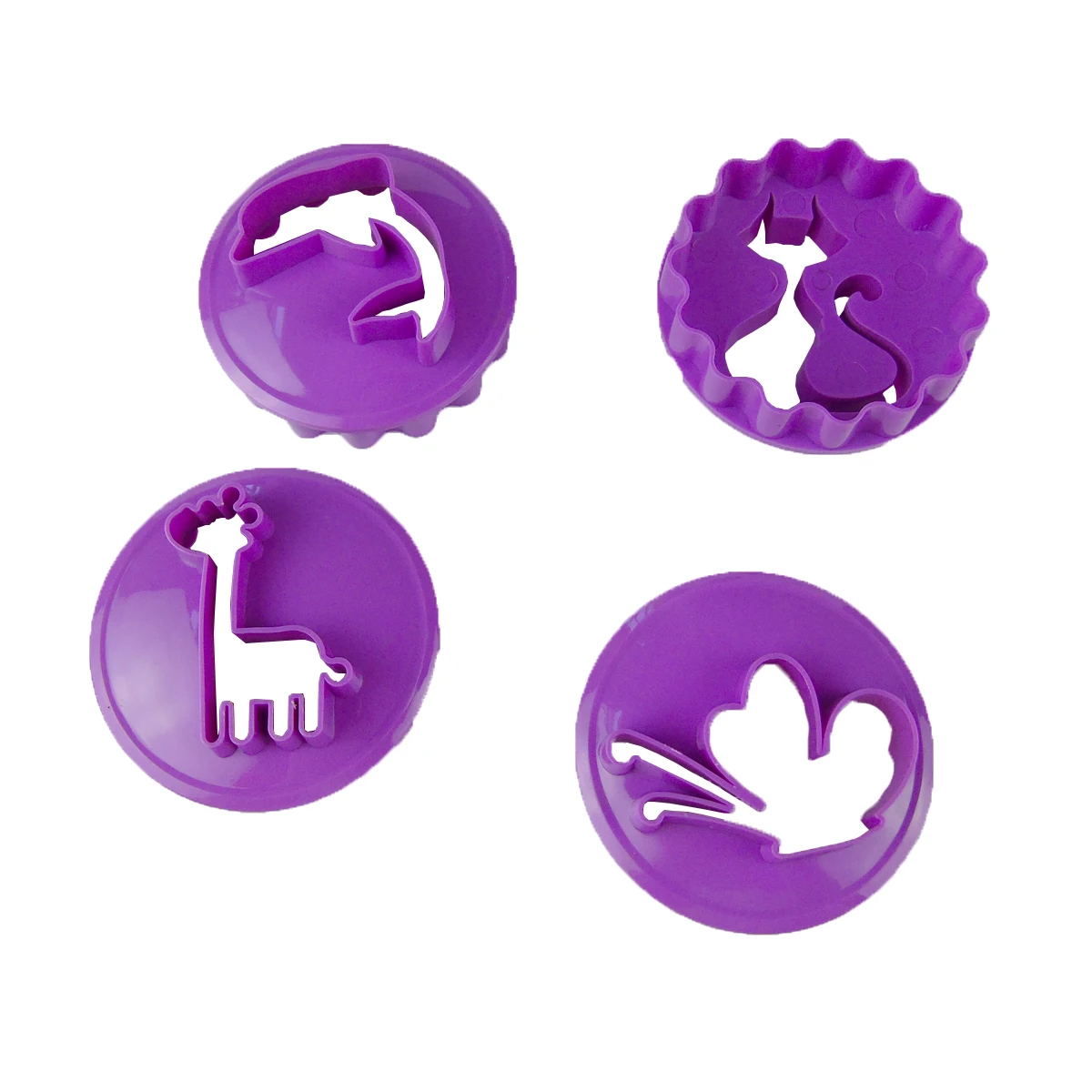 

4Pcs Birthday Party Cupcake Cookie Fondant Cake Decorating Tools Candy Clay Chocolate Biscuit Moulds Baking Kitchen Supplies