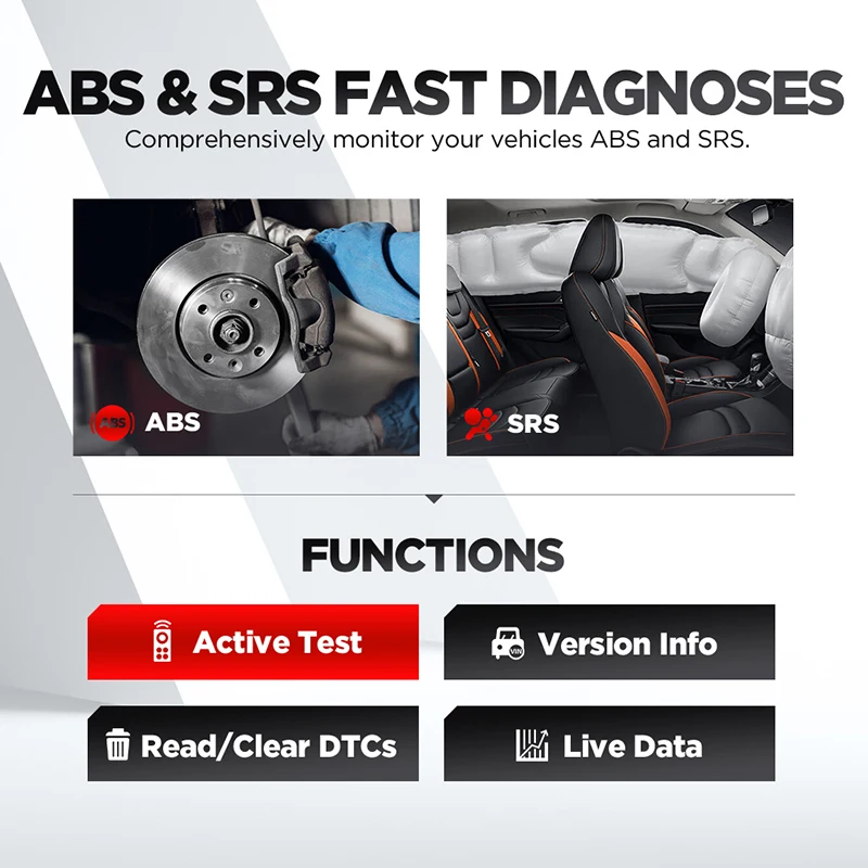 New launch cr629 obd2 scanner abs srs code reader obd 2 autoscanner active test obdii car | Автомобили и мотоциклы