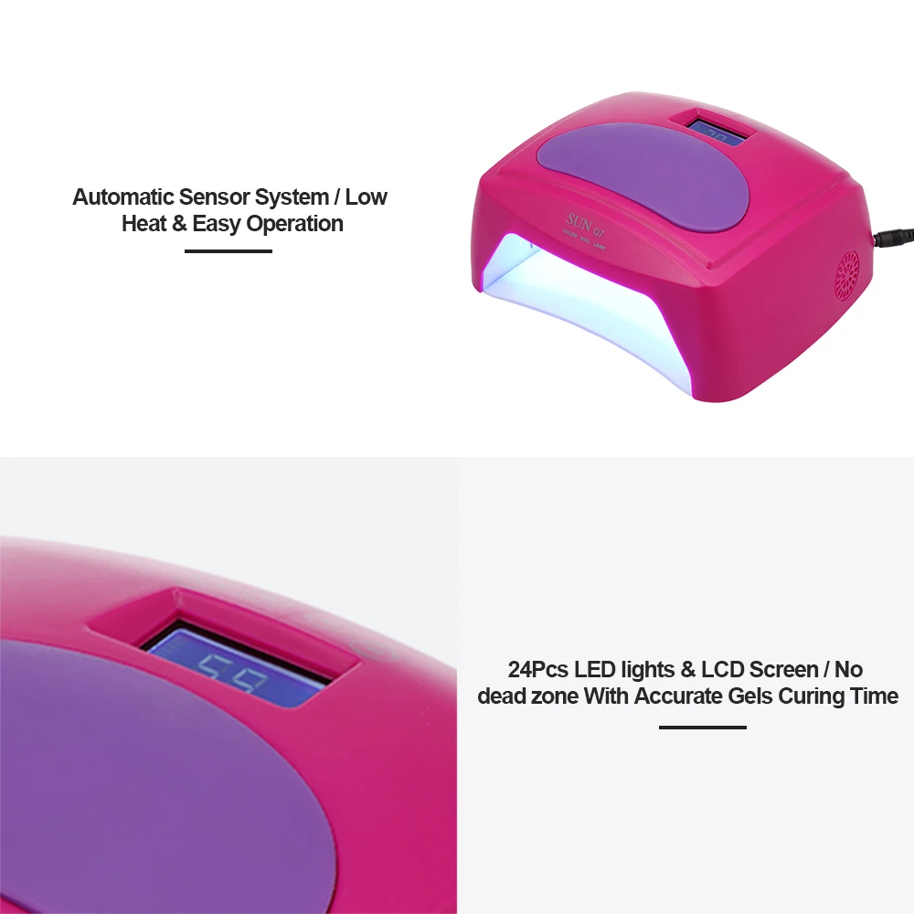 48 Вт SUNUV УФ лампа Сушилка для ногтей 24 светодиода свет 10 S-60 S сушка и гель