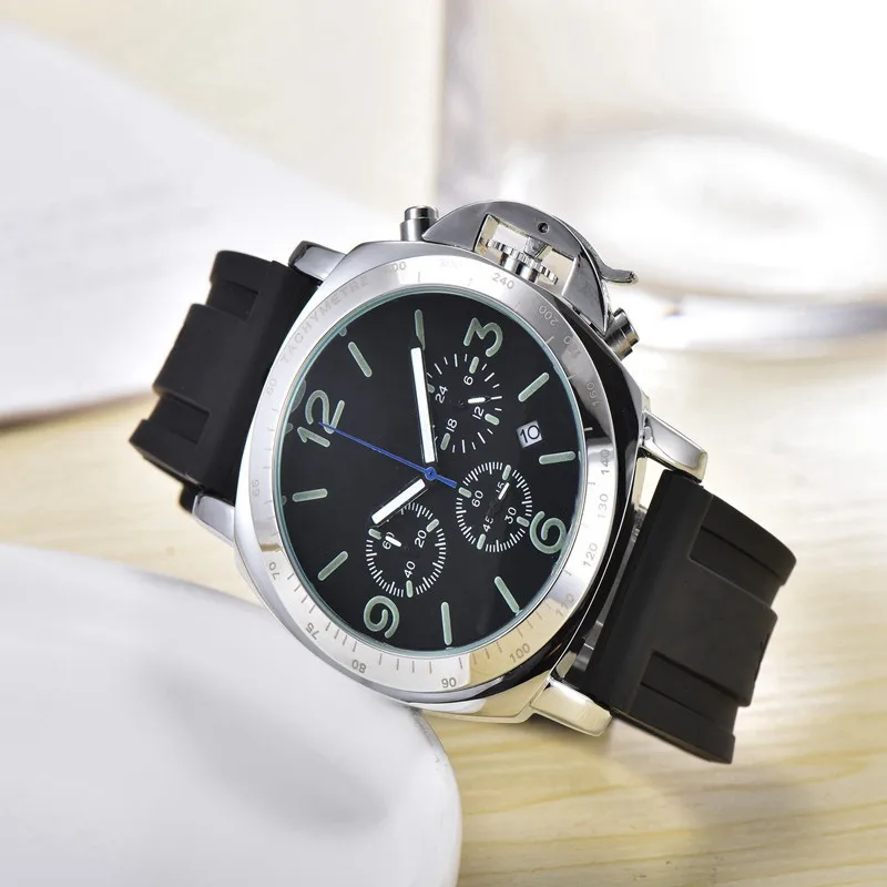 Часы мужские кварцевые с большим циферблатом люксовые брендовые