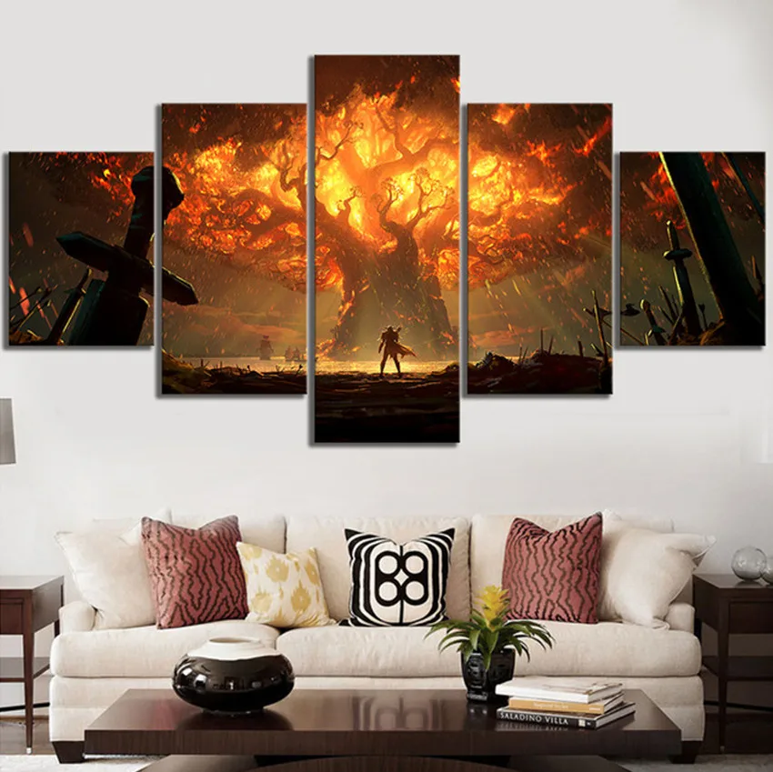 

5 pcs 5d Diy Diamond Painting tree Diamond Embroidery Cross Stitch Wall Sticker diamonds with picture Mosaic Home Decor pattern