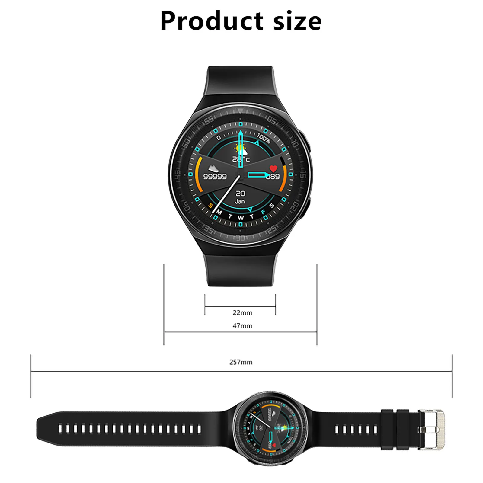 

New MT3 Smartwatch Men Women Music Play 8G Memory Bluetooth Call Heart Rate Fitness Health Tracker Sport Waterproof Smartwatch