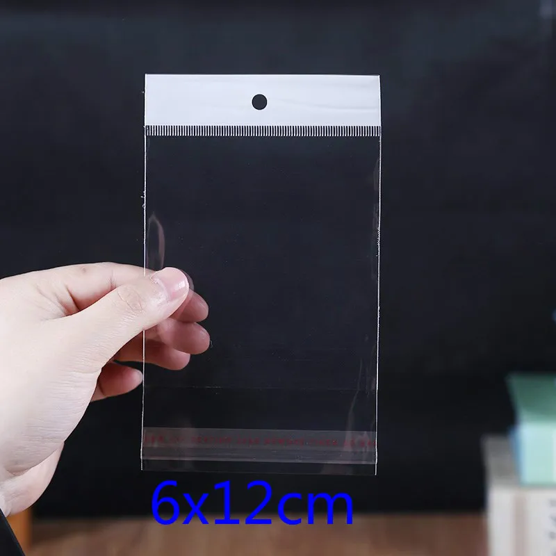 6x12 см прозрачный пакет OPP Подарочный конфеты Супермаркет товары упаковка