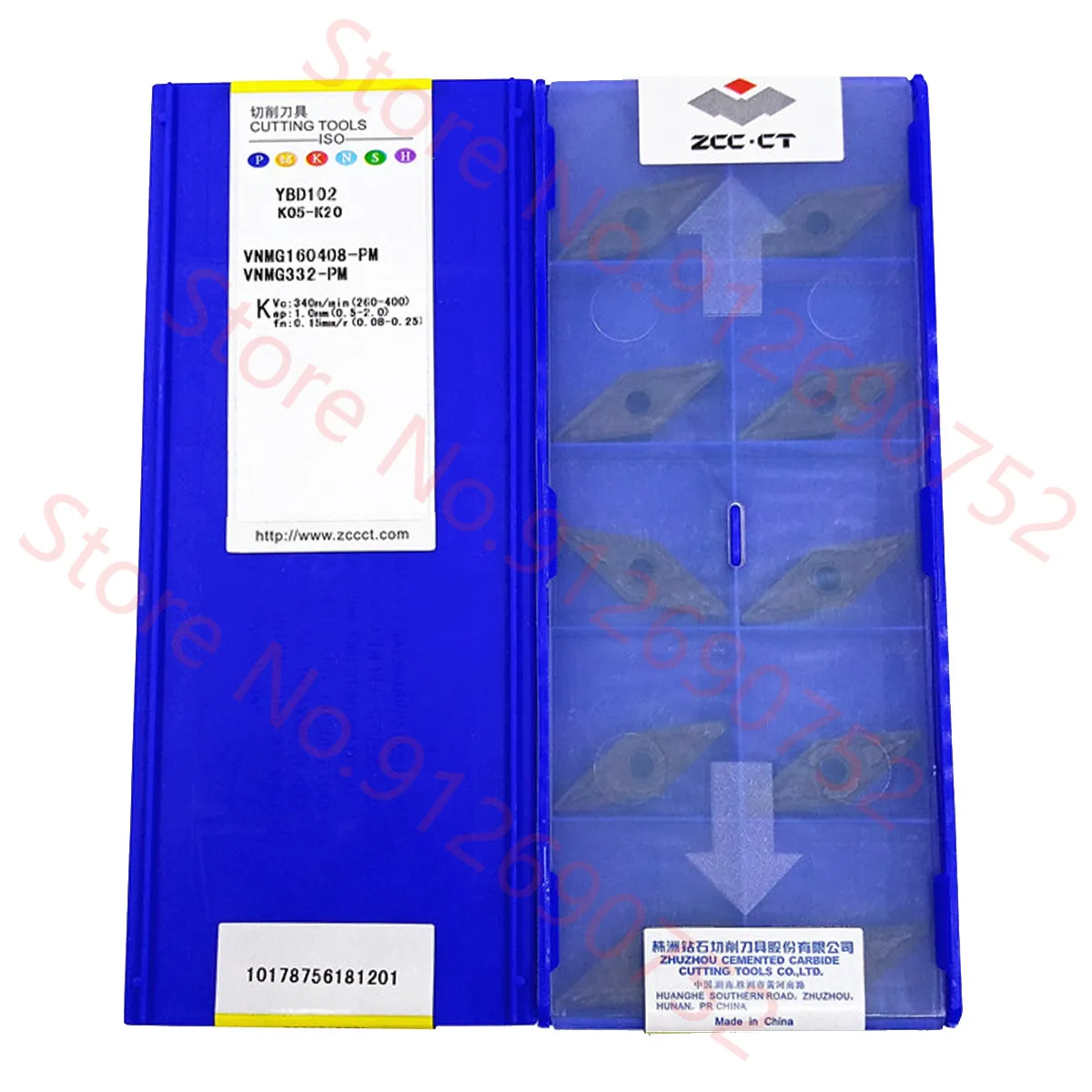 

ZCC.CT VNMG160404-PM YBD102/VNMG160408-PM YBD102 CARBIDE INSERT 10PCS/BOX