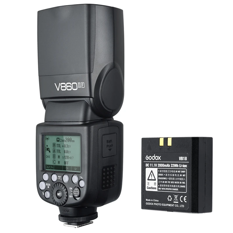 

Godox V860II-C V860IIC Speedlite GN60 HSS 1/8000s TTL Flash Light +Xpro-C Wireless Flash Trigger Transmitter for Canon 5D 7D 6D
