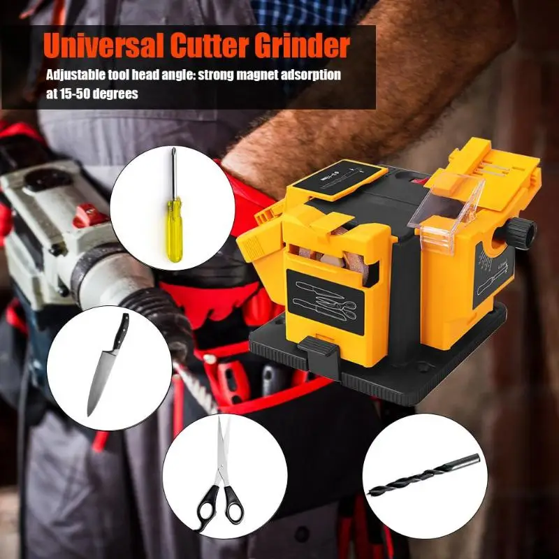 Multifunction Knife Sharpener 96W 3 in 1 Drill Bit Scissors Cutter Grinding Tool electric sharpener knife sharpening | Дом и сад
