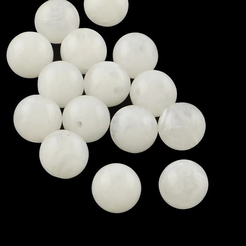 

100pcs 6mm Round Imitation Gemstone Acrylic Beads Mixed Color for Name Bracelets & Jewelry Making Hole: 2mm