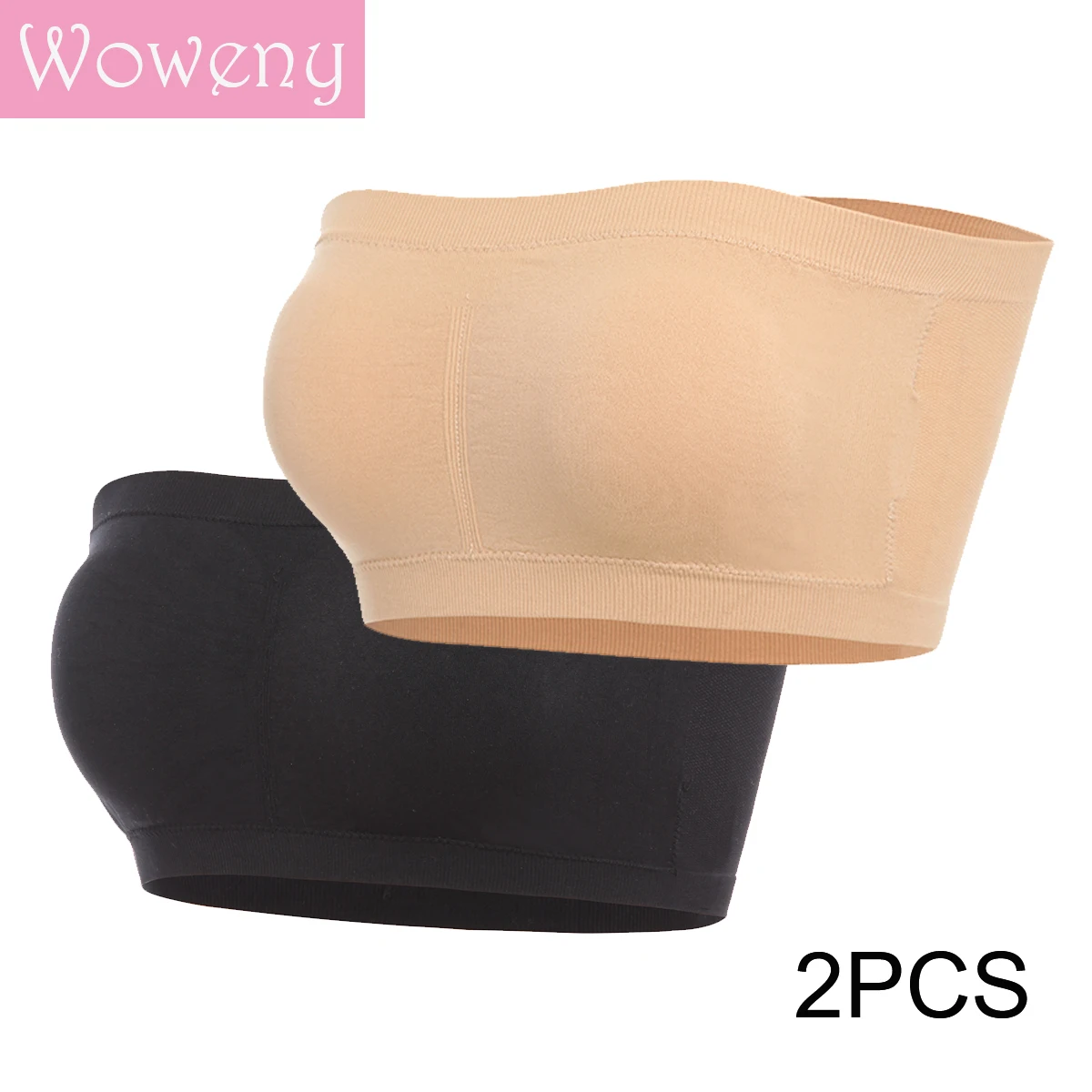 2 шт. Бюстгальтеры без бретелек невидимый бюстгальтер с открытой спиной