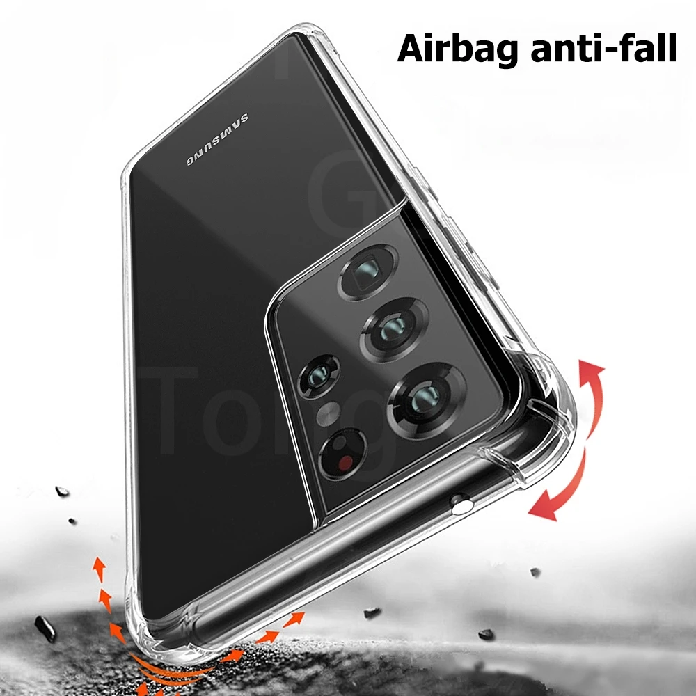 Противоударный чехол для Samsung Galaxy S21 FE Ultra Plus S20 S10 силиконовый телефона s21fe s 10e 8 9 |