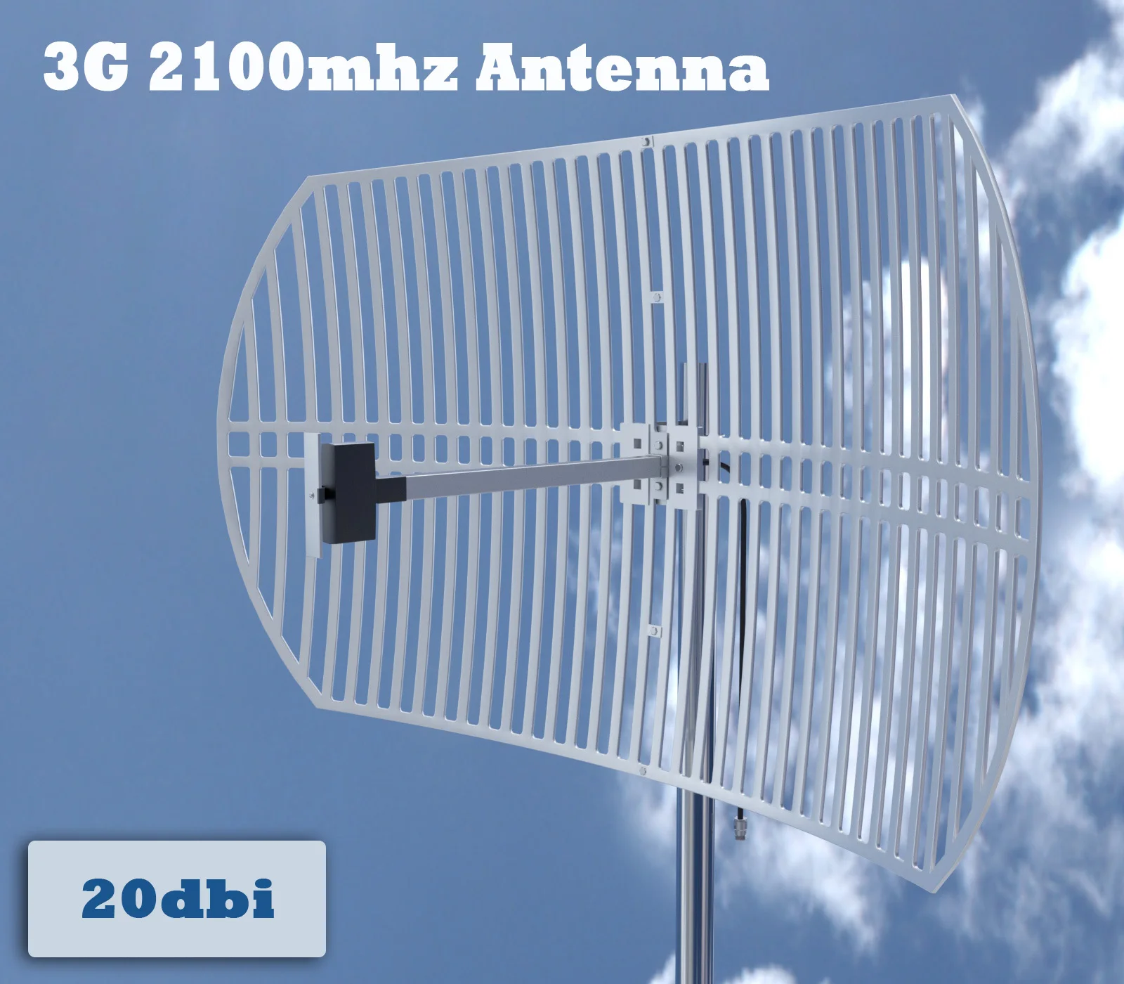 20dBi супер высокий коэффициент усиления 2G WCDMA UMTS 2100 МГц наружная антенна Мобильная