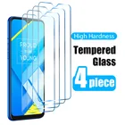 4 шт. закаленное стекло для Realme GT C3 C11 C21 C25 Q3 Pro, Защита экрана для Realme 6 7 8 Pro 5G 6i X7 7i 6S, стекло
