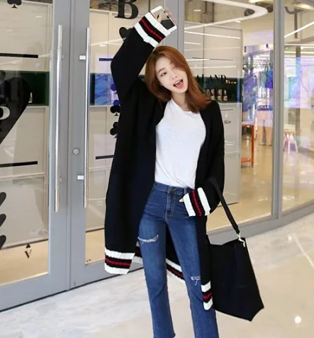 Новинка Осень 2020 женские кардиганы вязаный свитер свободная повседневная одежда