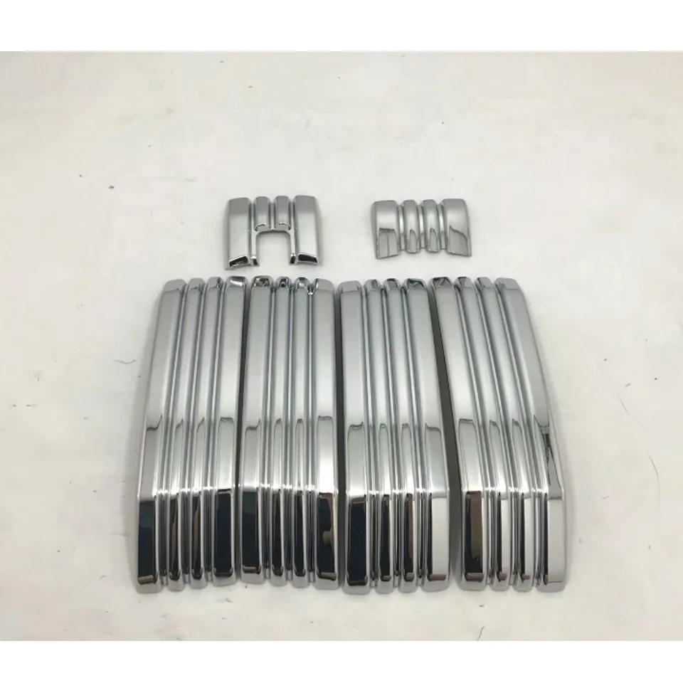 ABS Хром 6 шт. передние центральные грили решетка с отверстием для камеры Toyota Land