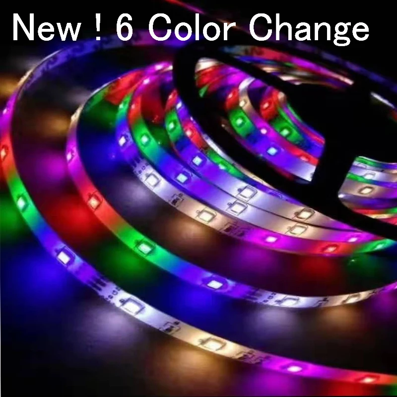 Водонепроницаемая светодиодная лента 12 в 1 м 2 3 4 5 2835smd RGB Светодиодная Неоновая