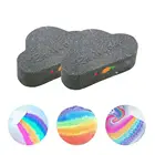 Радужное мыло с облаками, соль для ванны, увлажняющий, отшелушивающий, очищающие кожу тела, Бомбочки для ванны, облако, солевое мыло для ванны, 1 шт.