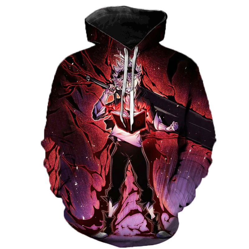 

2020 Hot Sale Anime Black Clover 3D Printed Hoodie Teens Fashion Cartoon Hooded Sweatshirts Men Women Casual Oversized Hoodies