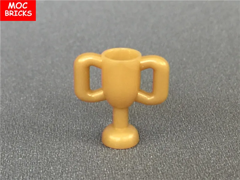 Кубики MOC 10 шт./лот Золотая посуда трофей чашка маленький размер 10172 развивающие