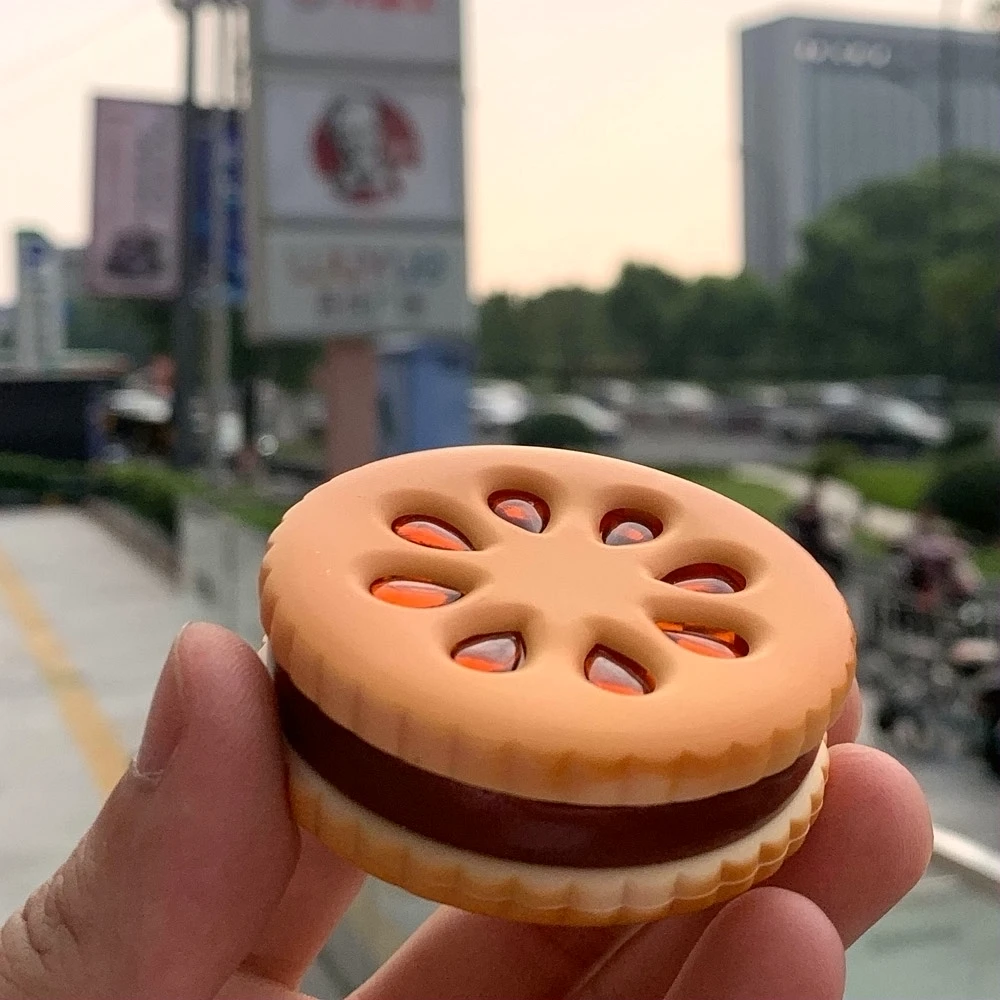 Акриловый шлифовальный станок пластиковый портативный Забавный в форме печенья