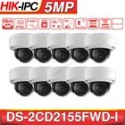 Предварительная продажа, Hikvision DS-2CD2155FWD-I 5 МП, ИК Сетевая купольная камера видеонаблюдения POE, 30 м IR IP67 IK10 H.265 + слот для SD-карты, 10 шт.лот