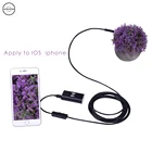 HD Wi-Fi эндоскопическая камера IOS Мини водонепроницаемая камера для осмотра с мягким кабелем 8 мм USB эндоскоп бороскоп Iphone Android