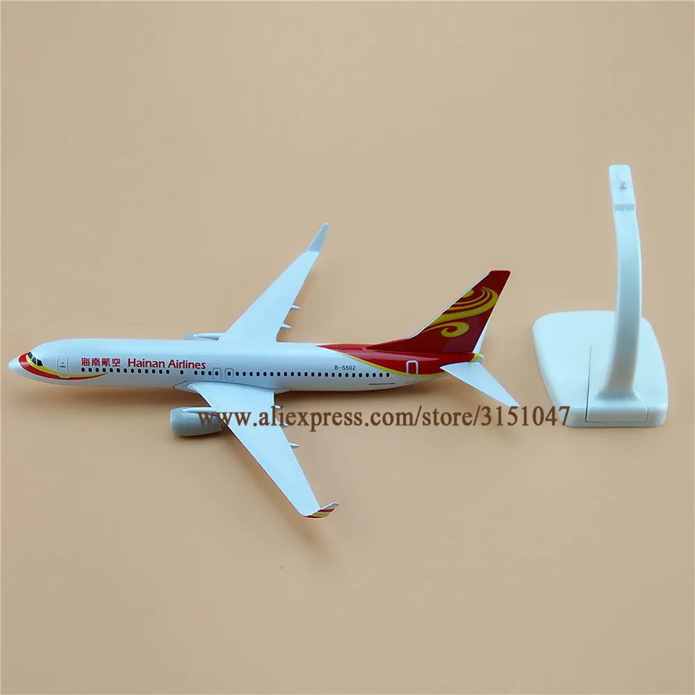 

20cm Air China Hainan Airlines Boeing 737 B737 Plane Model Alloy Metal Diecast Model Airplane Aircraft Airways Gift