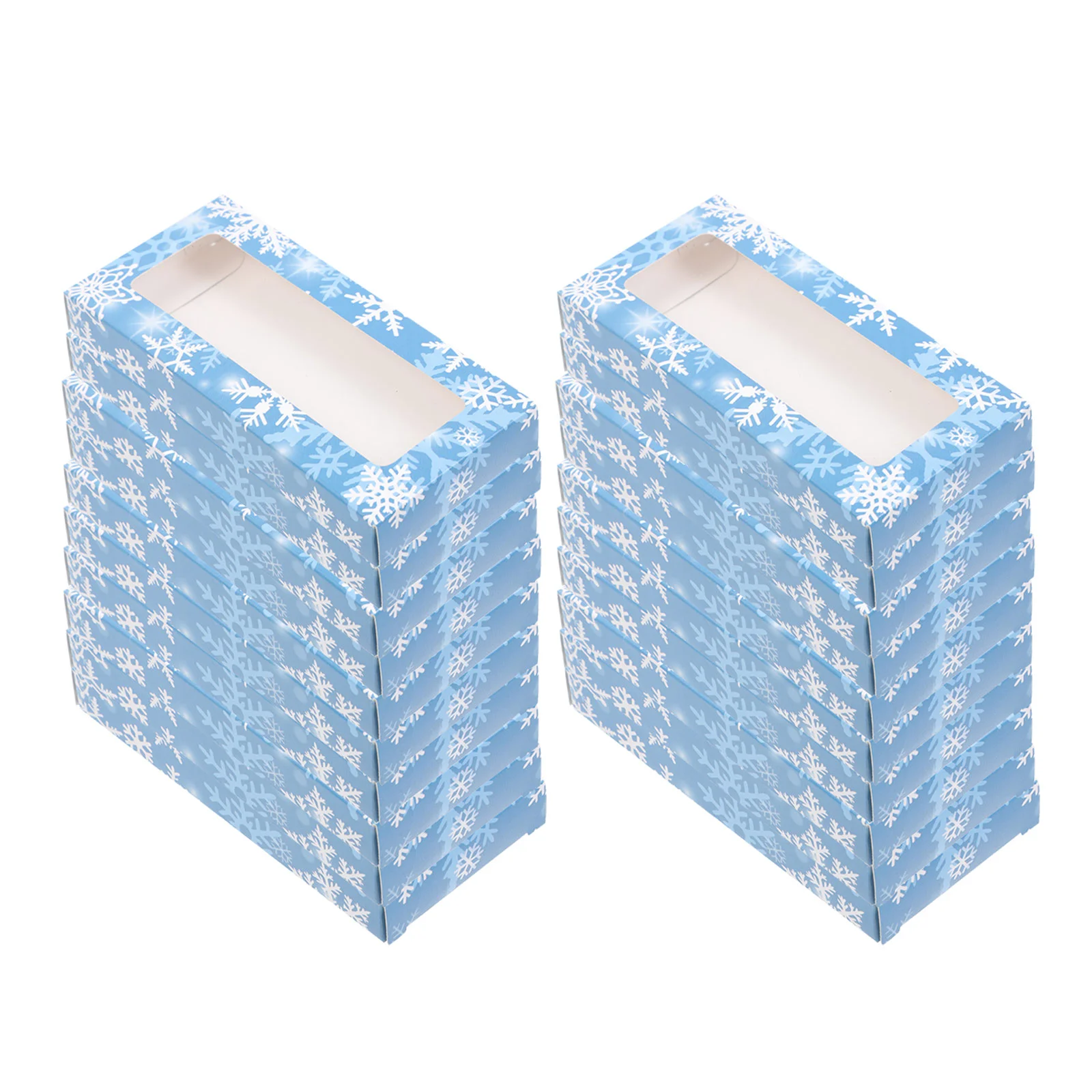 

20Pcs Portable False Eyelash Storage Cases Lovely Xmas Elements Eyelash Boxes