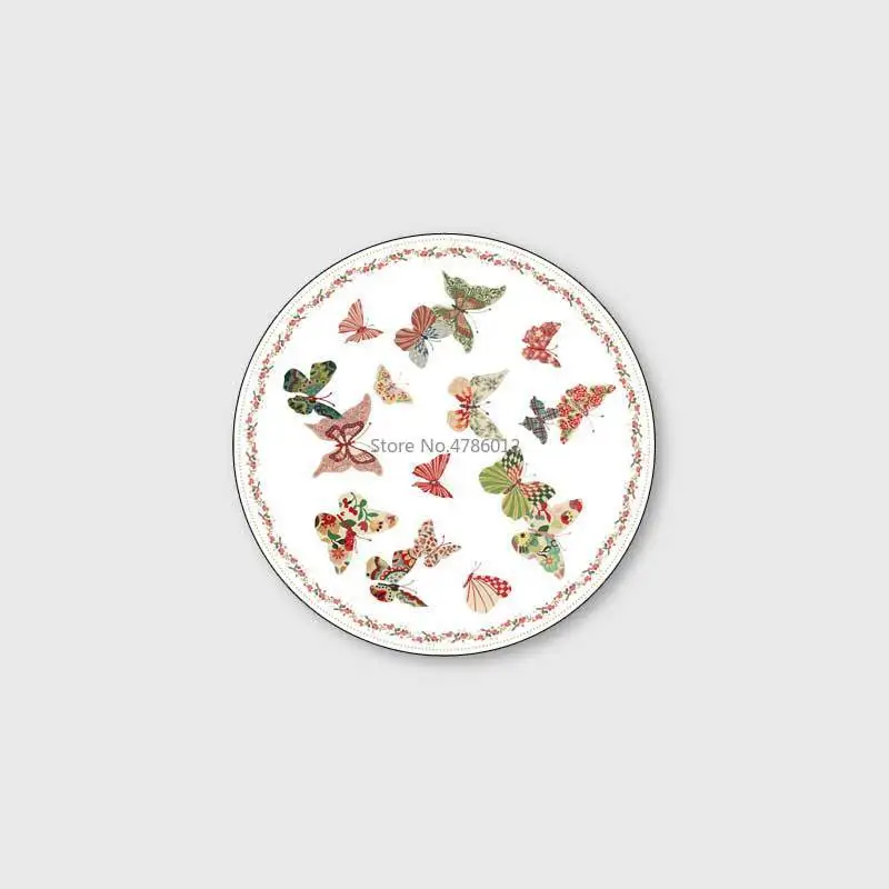 Американский пасторальный цветок бабочка ретро геометрическая строчка гостиная