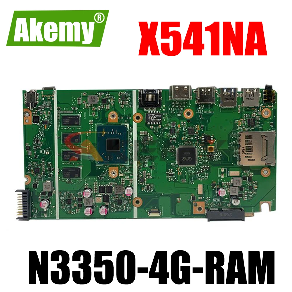 

X541 для ASUS NEW X541NA X541N A541N N3350-4G-RAM Материнская плата ноутбука 100% ТЕСТ ОК
