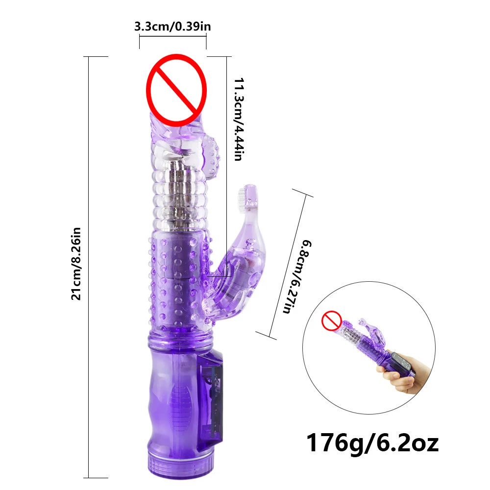 Двойной вибратор кролик взрослый фаллоимитатор Силиконовая секс игрушка для
