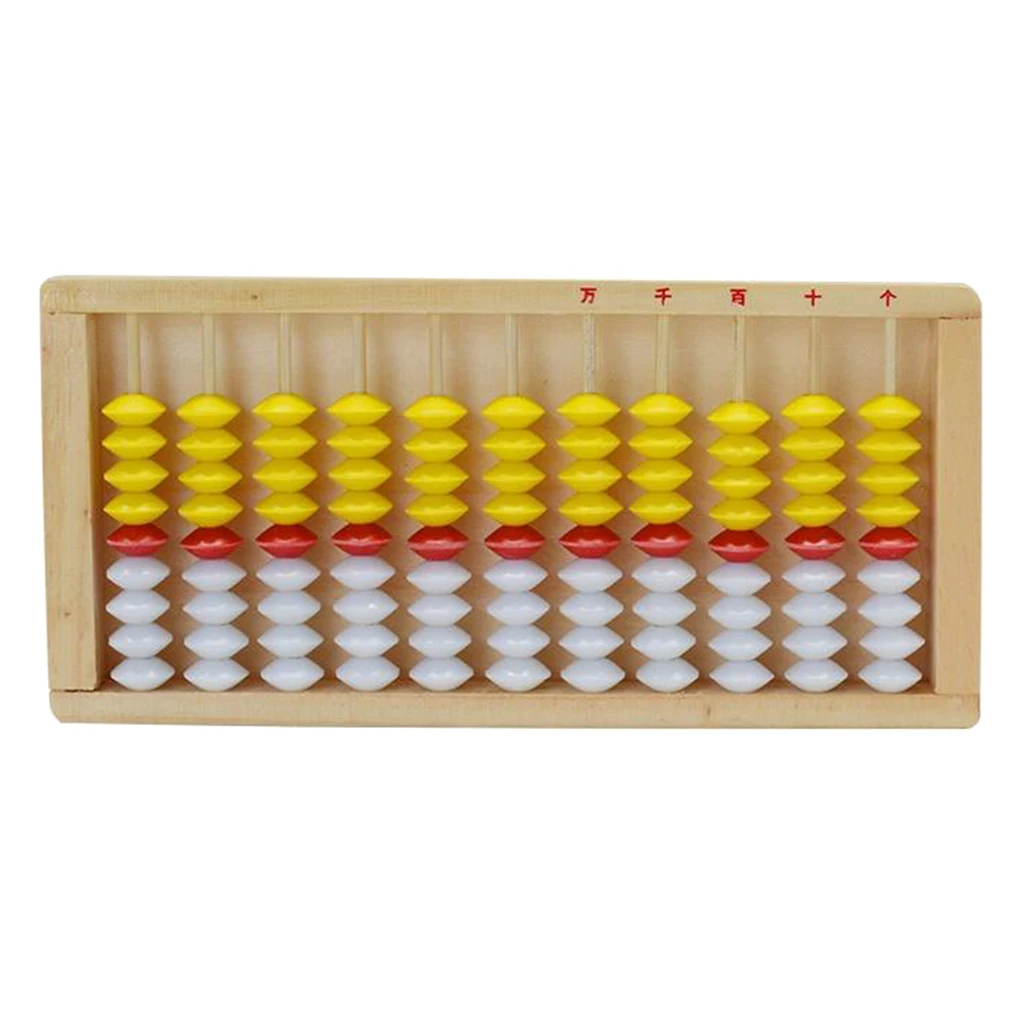 11 цифр стержни деревянные Abacus Китайский Японский калькулятор Счетный инструмент