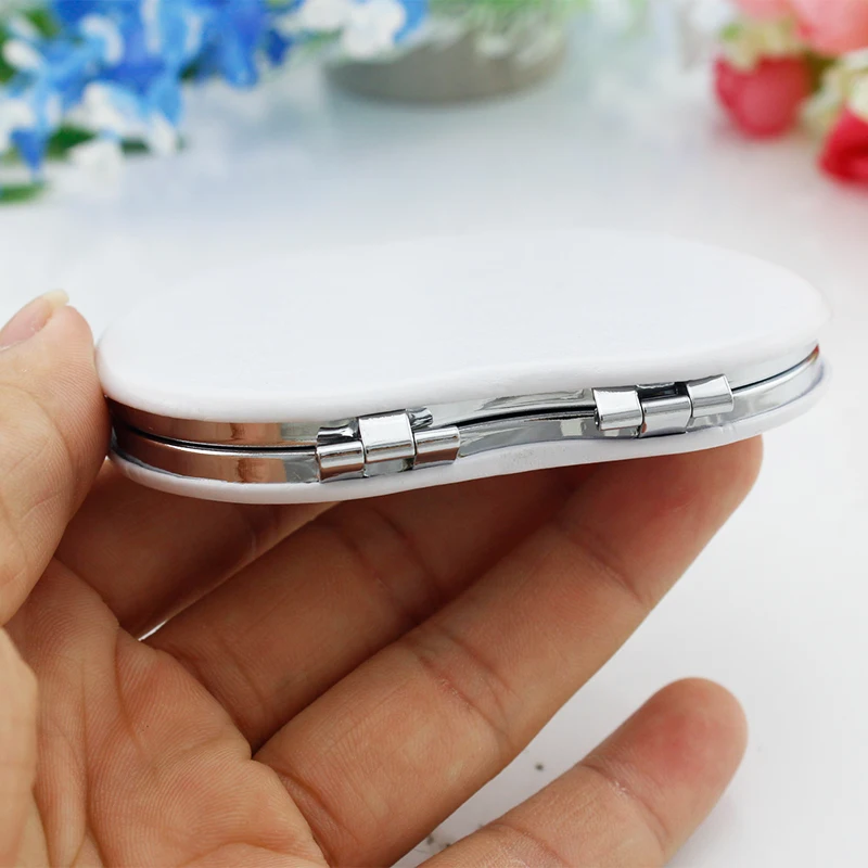 

Youhaken Cozy warm flowers gift box Apple Shaped Tools Mirrors womens handheld Makeup mirrors leather espejos KL15