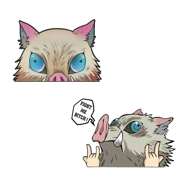 

Модная забавная наклейка на автомобиль, рассекающий демонов, иносукэ, хашибира, сражайтесь со мной, аниме, глайкинг, мотоциклетная наклейка ...