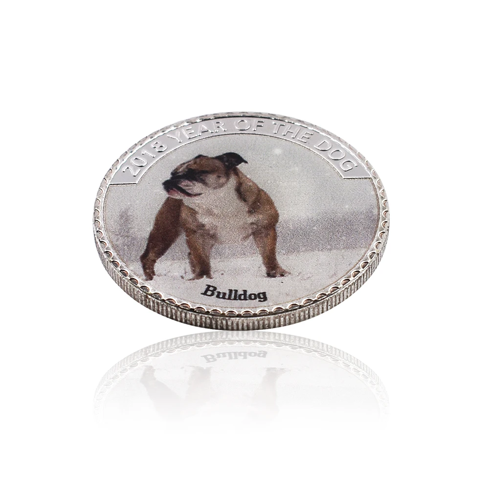 Сувениры подарки на Рождество монета для щенка 2018 год металлическая собаки 999