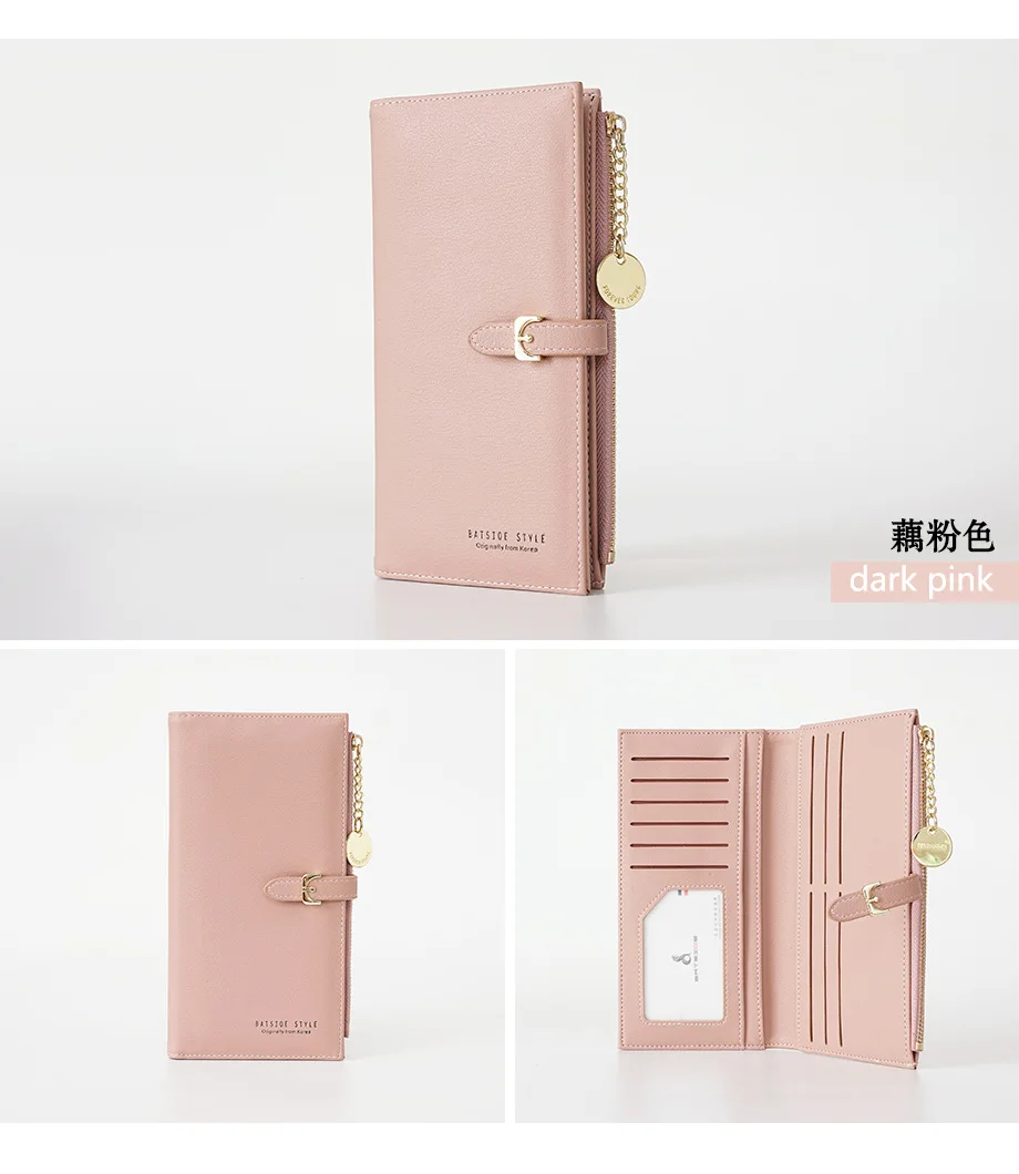 Ladies long Wallet Fashion Designer Money+Phone+Coin+Card Big Women Wallets With Zipper Pocket Cute Clutch Female Purses