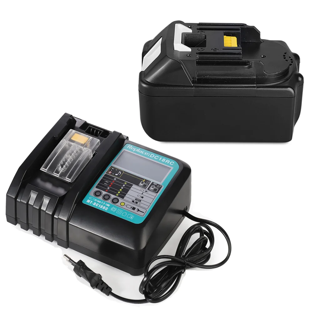 18V Makita Батарея Зарядное устройство набор Перезаряжаемые 6000 мА/ч литий ионный