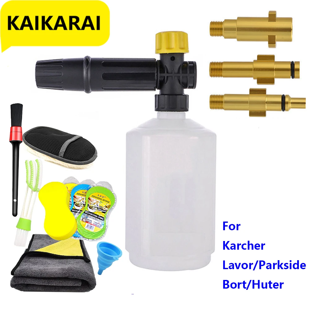 Generador de espuma para Karcher, Lavor, Parkside, Bort, Huter, lanza de espuma, boquilla de pistola Zeep, Schuim Wassen