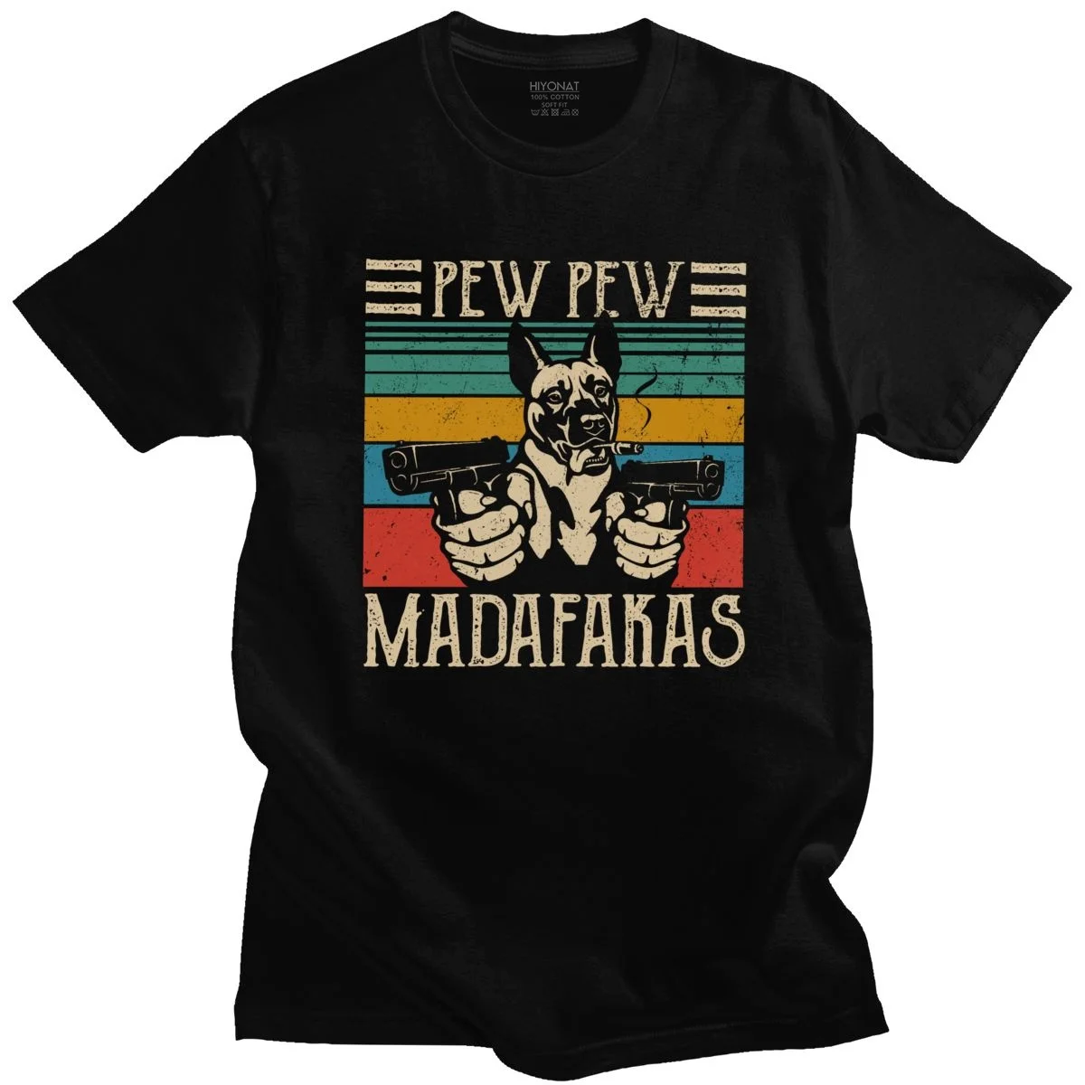 

Funny Pew Pew Madafakas T Shirt Men Cotton Tee Top Vintage Belgian Shepherd Malinois Dog Tshirt Short Sleeve Casual T-shirt Gift