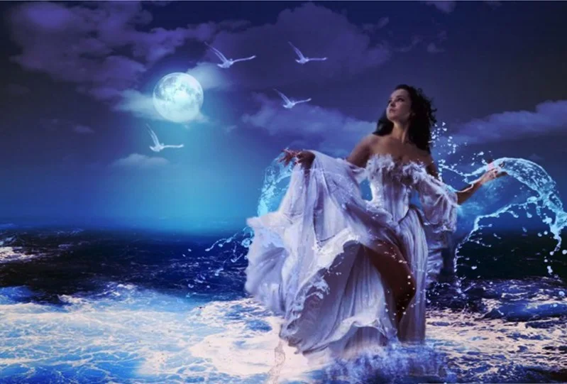 DIY Алмазная картина красота Луна Пейзаж вышивка крестиком украшение дома подарок