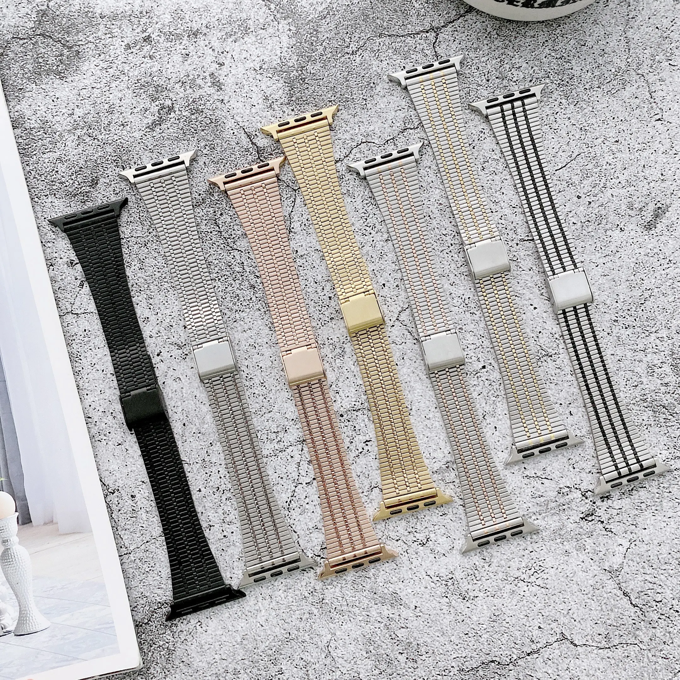 

Milanese strap Compatible with Apple watch 45mm 44mm 42mm 40mm 38mm comfortable replacement bracelet strap for iwatch 7 6 543 SE